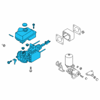 OEM Nissan Titan Cylinder Brake Master Diagram - 46010-9FF8A