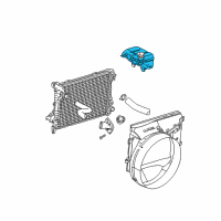 OEM 2003 Dodge Ram 2500 Bottle-DEGASSER Diagram - 5072602AB