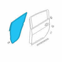 OEM 2016 Nissan Leaf Weatherstrip-Rear Door, RH Diagram - 82830-3NF0B