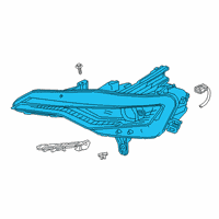 OEM 2022 Chevrolet Camaro HEADLAMP ASM-FRT Diagram - 84756147