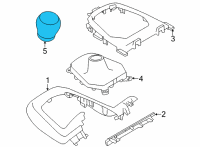 OEM Toyota GR86 Shift Knob Diagram - SU003-08873