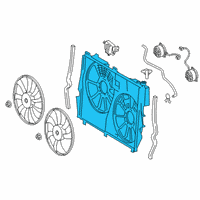 OEM 2020 Lexus RX450h Shroud, Fan Diagram - 16711-0P350