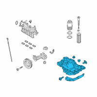 OEM 2016 Ford Edge Oil Pan Diagram - FT4Z-6675-C