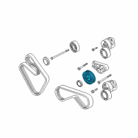 OEM BMW Roadster Deflection Pulley Diagram - 11-28-7-509-508