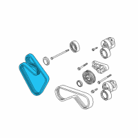 OEM BMW Ribbed V-Belt Diagram - 11-28-7-636-372