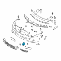 OEM BMW 535i GT Alpinweiss Ultrasonic Transducer Diagram - 66-20-9-233-031