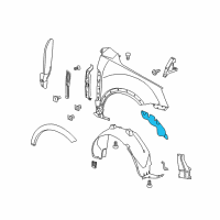 OEM Chevrolet Captiva Sport Splash Shield Diagram - 22896313