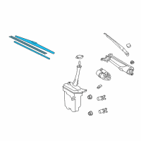 OEM 2010 Toyota Matrix Front Blade Diagram - 85222-02230