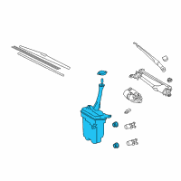 OEM 2011 Toyota Matrix Washer Reservoir Diagram - 85315-02301