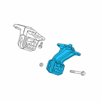 OEM 2019 Ram 2500 INSULATOR-Engine Mount Diagram - 68362400AA