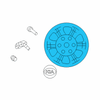 OEM Kia Amanti Wheel Assembly-Aluminum Diagram - 529103F751