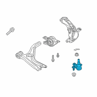 OEM 2019 Honda Clarity Ball Joint Complete, Front Diagram - 51220-TRT-A02