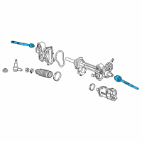 OEM GMC Inner Tie Rod Diagram - 84344235