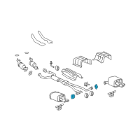 OEM 2011 Chevrolet Caprice Rear Muffler Gasket Diagram - 92280995