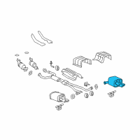 OEM 2008 Pontiac G8 Rear Muffler Diagram - 92201330