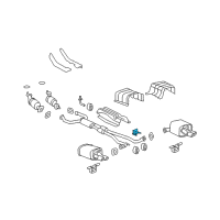 OEM Pontiac G8 Hanger-Exhaust Rear Muffler Front Diagram - 92066857