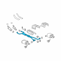 OEM Pontiac G8 Center Muffler Diagram - 92226860