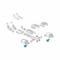 OEM Pontiac Hanger-Exhaust Rear Muffler Rear Diagram - 92066860