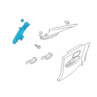 OEM 2011 Kia Forte Koup Trim Assembly-Center Pillar Diagram - 858301M6008O