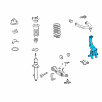 OEM 2016 Lexus RC200t KNUCKLE Sub-Assembly, Steering Diagram - 43202-30050