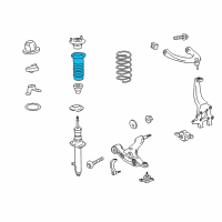 OEM 2014 Lexus IS350 Insulator, Front Coil Spring Diagram - 48157-30260