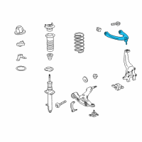 OEM 2006 Lexus GS300 Front Suspension Upper Control Arm Assembly Diagram - 48610-39135