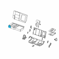 OEM 2007 Nissan Titan Pad Assy-2ND Seat Cushion, RH Diagram - 88311-8S500