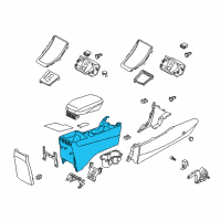 OEM 2014 Hyundai Elantra Coupe Console-Floor Diagram - 84611-3XAA0-RY