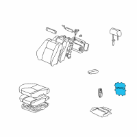 OEM Lexus Heater Assembly, Seat Diagram - 87510-60240