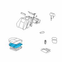 OEM 1998 Lexus LX470 Pad, Front Seat Cushion, LH (For Separate Type) Diagram - 71502-60100