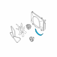 OEM 1991 Nissan D21 SHROUD-Lower Diagram - 21477-41L00