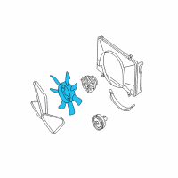 OEM 2000 Nissan Frontier Fan-Cooling Diagram - 21060-86G0A
