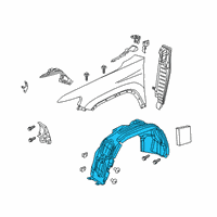 OEM 2020 Jeep Cherokee Shield-WHEELHOUSE Diagram - 68287919AB