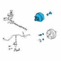 OEM Cadillac Booster Assembly Diagram - 20840616