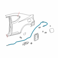 OEM 2016 Scion tC Release Cable Diagram - 77035-21060