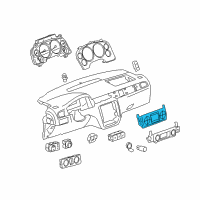 OEM Chevrolet Suburban 1500 Heater & Air Conditioner Control Assembly (W/ Rear Window Defogger Diagram - 25936130