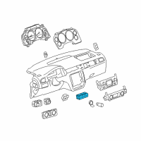 OEM 2011 Chevrolet Avalanche Switch Asm-Accessory Diagram - 22778091