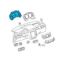 OEM 2014 Chevrolet Tahoe Instrument Cluster Assembly Diagram - 22838392