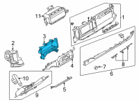 OEM 2022 Ford Bronco PANEL - INSTRUMENT Diagram - M2DZ-78044D70-AA