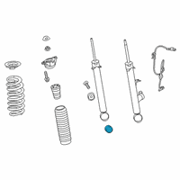 OEM 2019 Acura RDX Bush, Rear Damper Diagram - 52622-TJB-A01