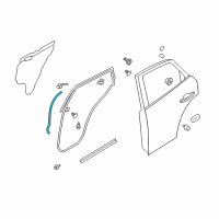 OEM 2013 Infiniti FX50 Seal-Rear Door Partition, LH Diagram - 82839-1CA1C