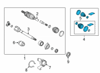 OEM Lexus NX350h BOOT KIT, FR DRIVE S Diagram - 04428-42170