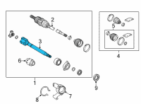 OEM Lexus NX350 JOINT ASSY, FR DRIVE Diagram - 43030-78070