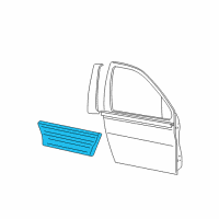 OEM 2006 Ford Expedition Body Side Molding Diagram - 3L1Z-7820879-APTM