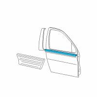 OEM 2005 Ford Expedition Belt Weatherstrip Diagram - 6L1Z-7821453-C