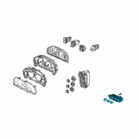 OEM 2004 Honda Civic Switch Assy., Heater Push *NH376L* (CF DARK GRAY METALLIC) Diagram - 79510-S5B-A01ZA