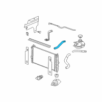 OEM 2008 Pontiac G5 Radiator Inlet Hose (Upper) Diagram - 22709846