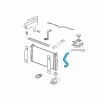 OEM Pontiac G5 Radiator Outlet Hose (Lower) Diagram - 15925391