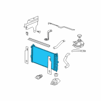 OEM Chevrolet Cobalt Radiator Assembly Diagram - 22731217