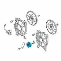 OEM 2019 Honda Civic Motor, Cooling Fan Diagram - 38616-RPY-G01